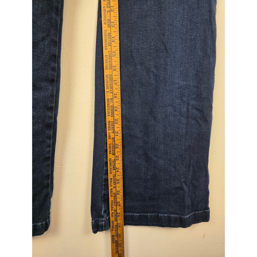 Maeve Anthropologie Naomi High Rise Wide Leg Jeans Dark Wash Indigo Blue Size 27 - Picture 9 of 10